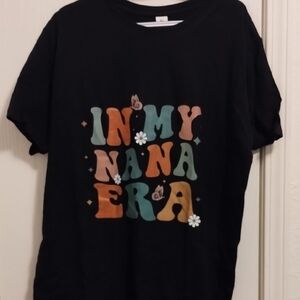 In My Nana Era Graphic Tee - Black